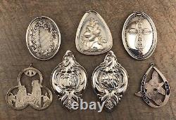 Lot of 7 Sterling Silver 925 Christmas Ornaments Lunt, Towle, Wallace +