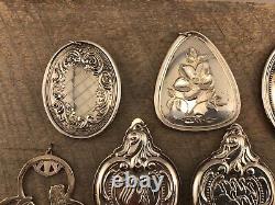 Lot of 7 Sterling Silver 925 Christmas Ornaments Lunt, Towle, Wallace +