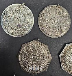 Lot of 8 Towle Sterling Silver 12 Days of Christmas Swans & Maids Ornaments