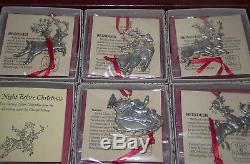 Ltd Ed 5 Hand & Hammer Sterling Silver The Night Before Christmas Ornaments