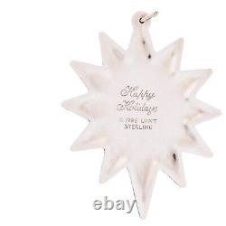 Lunt 1999 Sterling Silver Christmas Ornament Happy Holidays Star