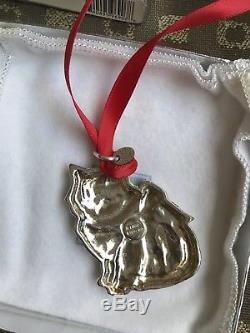 Lunt Sterling SIlver Christmas Ornament Cat Kitten New In Box