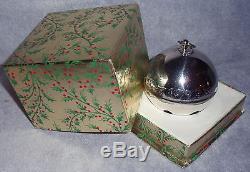 MIB 1973 Wallace 3rd Annual Silver Plate Sleigh Bell Xmas Ornament Decoration