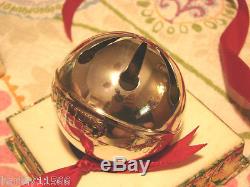 MIB 1973 Wallace silver plate sleigh bell ornament, 3rd annual VERY RARE FIND