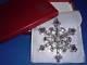 MIB 1980 Gorham Silver Plate 11th Annual Christmas Tree Snowflake Ornament Pend