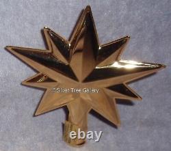 MIB 1985 Reed Barton Gold Plated Star of Wonder Christmas Tree Topper Decoration