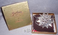 MIB 2004 Gorham 35th Annual Sterling Silver Christmas Snowflake Ornament Pendant