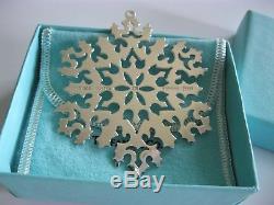 MIB Tiffany & Co. Christmas Tree Holiday Ornament Sterling Silver 925 SNOWFLAKE