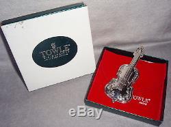 MIB Towle 2000 Sterling Silver 1st in Music Series Cello Christmas Tree Ornament