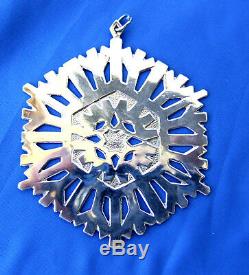 MMA 1972-5-Sterling Silver Snowflake Christmas Ornaments-Special DEEL