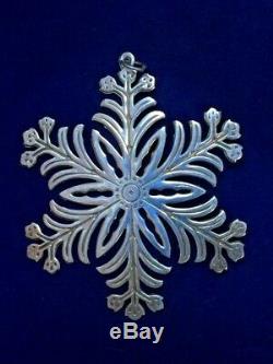 MMA 1973 Snowflake Sterling Silver Christmas Ornament Metropolitan Museum Art
