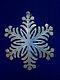 MMA 1973 Snowflake Sterling Silver Christmas Ornament Metropolitan Museum Art