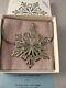 MMA 1977 Sterling Silver Snowflake Christmas Ornament, Very Good withbag and box
