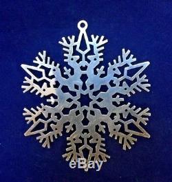 MMA 1979 Snowflake Sterling Silver Christmas Ornament Metropolitan Museum Art