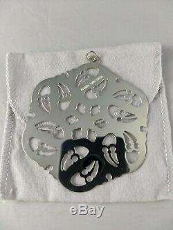 MMA 1988 Sterling Silver Snowflake Christmas Ornament, Excellent withbag