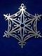 MMA 2001 Snowflake Sterling Silver Christmas Ornament Metropolitan Museum Art