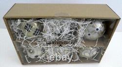 Mackenzie Childs Ornaments Christmas Balls NIB Pack of 6 Gold Silver NEW