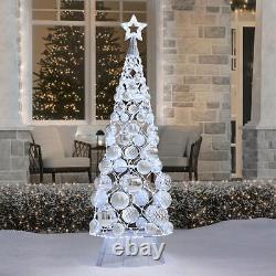 Mark Member's Pre-Lit Tree Ornaments 84 Christmas Outdoor Decoration 7ft