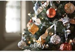 Martha Stewart Living Holiday Shimmer Glass Ornament Set (50-Count)