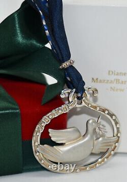Mazza Bartholomew Christmas Ornament Sterling Silver Peace Dove Pendant