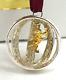 Mazza Bartholomew Christmas Ornament Sterling Silver Ruby Gold Cherub Pendant