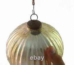 Melon Shape Mercury Glass ball Home Decor Christmas Antique Kugel i23-101 US