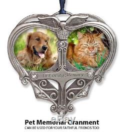 Memorial Photo Ornament Double Picture Opening In Loving Memory Christmas