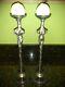 Michael Aram Silver Plated Adam & Eve Candle Holders Signed RARE