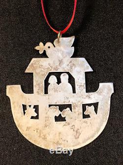 Mint Retired James Avery Sterling Silver Noah's Ark Christmas Ornament Box Htf