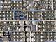 Mix lot 170 white silver blue glass Christmas ornaments