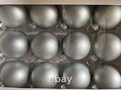 Mix lot 170 white silver blue glass Christmas ornaments