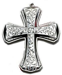 NEW 2012 TOWLE 20th Annual Sterling Silver Cross Xmas Ornament Pendant Medallion
