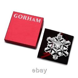 NEW 2024 Gorham Snowflake Annual 55th Edition Sterling Ornament NIB