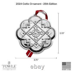 NEW 2024 Towle Celtic 25th Edition Sterling Ornament NIB