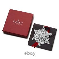 NEW 2024 Towle Old Master Snowflake 35th Edition Sterling Ornament NIB