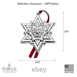 NEW 2024 Towle Star 28th Edition Sterling Ornament NIB