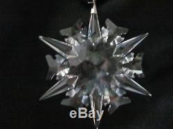 NEW SWAROVSKI 2002 Snowflake Christmas Ornament Withsilver dated hang tag