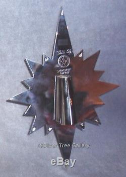 NIB 1992 KIRK STIEFF Williamsburg Silver Christmas Tree Star Top Topper Ornament