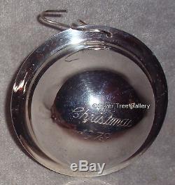 Neiman Marcus 1973 1st Sterling Silver Saturn Ball Christmas Ornament Decoration