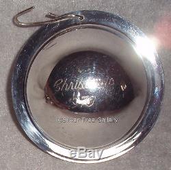 Neiman Marcus 1973 1st Sterling Silver Saturn Ball Christmas Ornament Decoration
