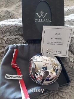 New 2018 Wallace Silver Plate Sleigh Bell