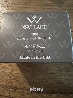 New 2018 Wallace Silver Plate Sleigh Bell