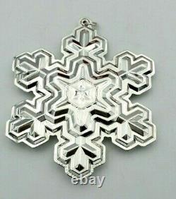 New 2021 Sterling Silver Gorham Snowflake Christmas Ornament in Box