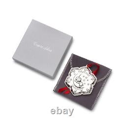 New 2024 Empire Teddy Bear on Moon Sterling Ornament