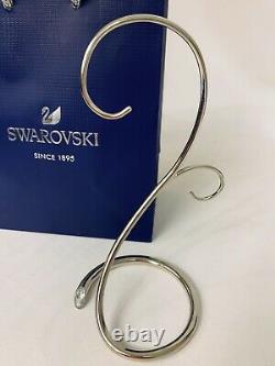 New Box Swarovski Christmas Silver Small Ornament Home Display Stand #1076800