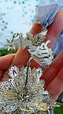 New Kirks Folly Christmas Rare Angelic Angel Snowflake Ornament 2014 15 Made