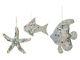 New Mark Roberts Jewels Of The Sea Christmas Tree Large 11 15 Ornament Set 3