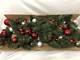 New Pottery Barn Ornament Pine Red & Silver Garland 10 Outdoor/Indoor Christmas