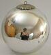 OLD GERMAN 7 KUGEL Silver Mercury Glass CHRISTMAS ORNAMENT ANTIQUE GERMANY