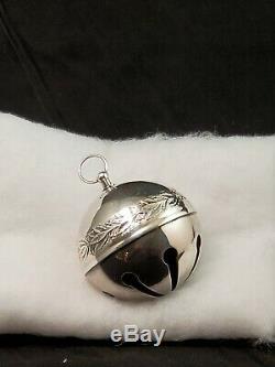 ORIGINAL 1st ED 1971 WALLACE SILVER SILVERPLATE SLEIGH BELL CHRISTMAS ORNAMENT